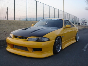 R33　Skyline　前期　2DR　Body kit3点set/FB1　FRP製