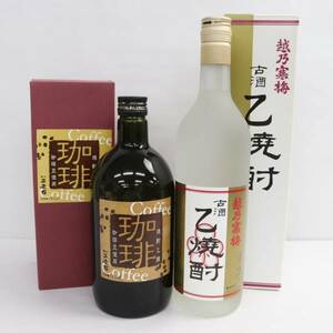 【2本セット】焼酎各種（越乃寒梅 古酒 乙焼酎 40％ 720ml 製造07.12 等）S23L010024