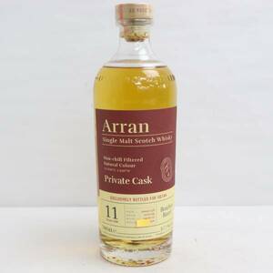 1円~Arran（アラン）11年 プライベートカスク バーボンバレル 2009-2021 57.7％ 700ml G23K110024