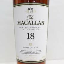 The MACALLAN（マッカラン）18年 シェリーオーク 2018 43％ 700ml S23L070171_画像2