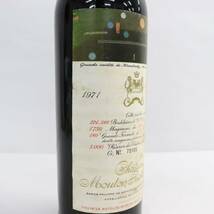 Chateau Mouton Rothschild（シャトー ムートン ロートシルト）1971 14％未満 750ml ※状態不良 画像要確認※ O23L110007_画像6