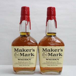 【2本セット】Maker’s Mark（メーカーズマーク）レッドトップ 45％ 700ml X23L120013