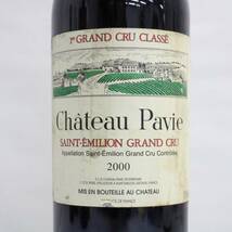 Chateau Pavie（シャトー パヴィ）プルミエ グラン クリュ クラッセ 2000 13.5％ 750ml ※ラベル汚れ T23L070007_画像2