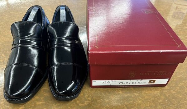 北嶋製靴工業所　カンガルー革ストレートチップ　5㎝ヒールアップシューズ　716 25センチ