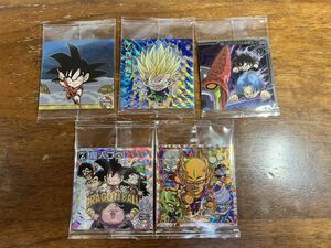 1円スタート　5枚セット　ドラゴンボール超 ウエハース　超8 02 06 13 26 28 トランクス魔人ブウ孫悟飯ピッコロ孫悟天オープニングテーマ