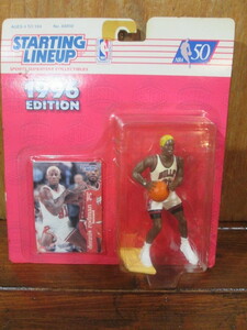  новый товар нераспечатанный выставленный товар 1996 год /Starting Lineup NBA корзина кукла фигурка Dennis Rodman Деннис * удилище man 