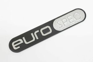 euro spec エンブレム　プレートタイプワンポイントに　turbo AWD ホンダ トヨタ スズキ 日産 ダイハツ 三菱