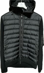 サイズXXXL　美品 MONCLER　モンクレール MAGLIONE TRICOT　ニット ダウン ハイブリッジ　国内正規品　2021年モデル　ブラック　