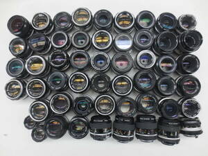 (4265U)ジャンク Nikon NIKKOR-S Auto 50mm 1.4 Micro-NIKKOR 55mm 3.5 等 ニコン まとめてセット 53本 動作未確認 同梱不可