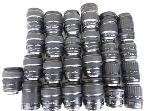 (4270N)ジャンク Canon EF -20-35mm 3.5-4.5 EFS-18-135mm 3.5-5.6 IS 等キヤノン まとめて セット 25本 動作未確認 同梱不可