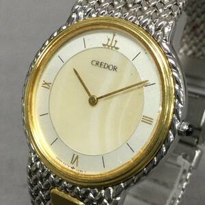 051201　249999　SEIKO　セイコー　CREDOR　クレドール　クォーツ　腕時計　5A74-0240　メンズ　18KT　不動品　ジャンク品