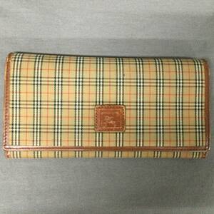 051023 246342 BURBERRY バーバリー 財布 長財布 二つ折り ウォレット 札入れ 小銭入れ カード入れ チェック柄 ベージュ系カラー