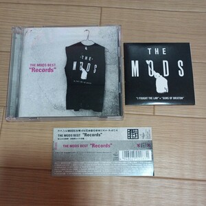 THE MODS / BEST RECORDS　CD2枚組＋初回限定8cmCD
