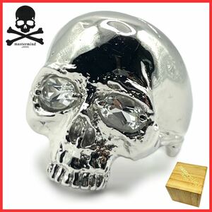 * очень красивый товар * mastermind JAPAN YOBOSS тормозные колодки ma Индия Cross bo-n Skull .. циркон SV SILVER 925 серебряное кольцо кольцо 18 номер 