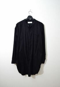 【チバ着 美品】ルードギャラリー BAND COLLAR LONG SHIRT - PAISLEY長袖シャツ 総柄 ロングシャツ