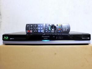 【完動品】パナソニック Panasonic HDD/BDレコーダー DMR-BR500 リモコン付 1円~ 状態良好 極美品 ほぼ新品の2TBのHDDへ換装