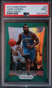 2012 Panini Prizm James Harden Green No.95 Thunder NBA PSA 9 ハーデン　サンダー　初年度 パニーニ