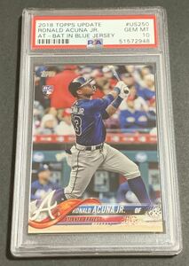 PSA 10 2018 Topps Update Ronald Acuna JR. US250 RC Rookie Braves MLB アクーニャ　ルーキー　ブレーブス　トップス　メジャーリーグ