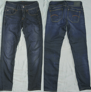 19800円 G-STAR RAW 股下73 サイズ25 ストレッチ ジーンズ パンツ Lynn Mid Waist Skinny Jeans 