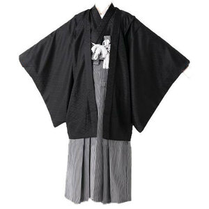  перо тканый hakama кимоно полный комплект . есть мужчина . Junior для 7 лет для длинное нижнее кимоно сандалии сэтта имеется . inserting возможно новый товар ( АО ) дешево рисовое поле магазин NO211108