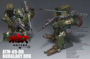 WAVE 1/35　SCALE　バーグラリードッグPS版 改修塗装済み完成品（オリジナル展示ベース付き）