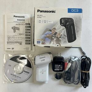 ST Panasonic デジタルムービーカメラ HX-DC3 ホワイト 動作確認済み 付属品完備 箱付き パナソニック ビデオカメラ 