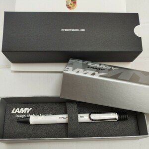 箱付き 未使用◆ポルシェ PORSCHE × LAMY ラミー　ボールペン 純正 正規品 非売品 ノベルティ ドイツ製