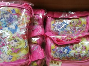 ドキドキ!プリキュア 肩かけバッグ&アニメージュクリアファイル まとめ売りセット 新品未開封品 肩掛けバッグ クリスマスお菓子