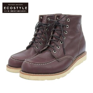 CHIPPEWA チペワ レザー モックトゥ ブーツ 6インチ メンズ ブラウン 8D 90095