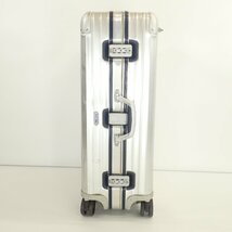 1円 RIMOWA リモワ 923.70 シルバーインテグラル 82L 4輪 キャリーケース スーツケース キャリーバッグ シルバー_画像4