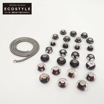 【美品】TROLLBEADS トロールビーズ 925S ガラス/天然石ビーズ・チェーンネックレス 計27点_画像1