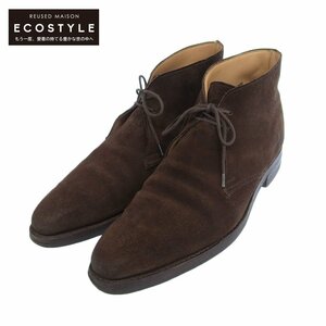 Crockett&Jones クロケット＆ジョーンズ TETBURY スエード チャッカブーツ メンズ ブラウン 6E