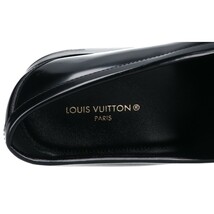 新品同様/ LOUIS VUITTON ルイ ヴィトン モカシン チェーンデザイン ラインローファー シューズ 8 ブラック メンズ 26.5cm_画像7