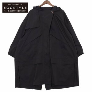 ENFOLD エンフォルド 22SS ダークネイビー SOLOTEX ツイル BIG OVER COAT] ダークネイビー 36 コート ポリエステル レディース 中古