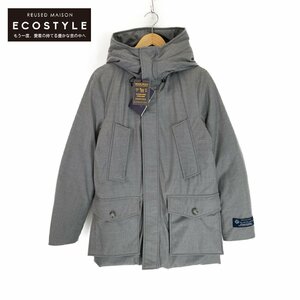 1円 WOOLRICH ウールリッチ ×ロロピアーナ ストームシステム フーディダウンコート コート XS グレー メンズ