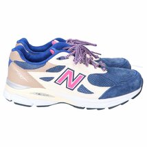 【美品/1円】NEW BALANCE ニューバランス ｘKITH M990KH3 DAYTONAデイトナ スニーカー/ シューズ 28.5 ホワイト/ブルー/ピンク メンズ_画像4