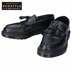 【1円/新品同様】 Dr.Martens ドクターマーチン 30637001 エイドリアンMono ブラック タッセルローファー シューズ 10