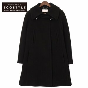 1円 CHLOE クロエ ブラック 15AW ウール トグル コート コート 36 ブラック レディース