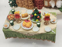 R51206　陶器製　オブジェ　置物　サンタクロース　雪だるま　スノーマン　ハウス　クリスマス　テーブル　飾り　雑貨　現状渡し　_画像3