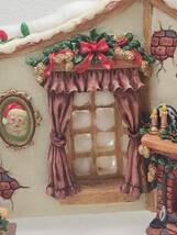 R51206　陶器製　オブジェ　置物　サンタクロース　雪だるま　スノーマン　ハウス　クリスマス　テーブル　飾り　雑貨　現状渡し　_画像8