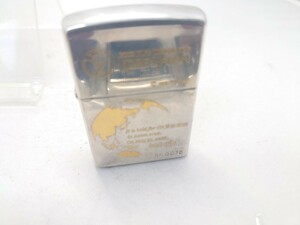 新品未使用　ZIPPO　ジッポー　2002　日韓　FIFAワールドカップ　オイルライター　ゴールド×シルバーカラー　2000