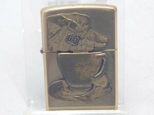 ZIPPO　ジッポ　TEA　CUP　トリック　ゴールド　GOLD　1999　メタル張　