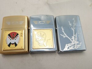 【TEAM PISTOL】　オイルライター　未使用　3個セット　チーム　ピストル　Not ジッポ　ZIPPO