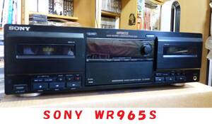 SONY ソニー TC-WR965S ダブル・カセットデッキ　 オートリバース　通電確認済