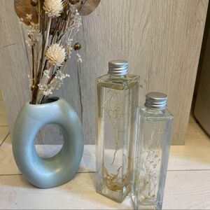 インテリア　花瓶　ハーバリウム　ボトルフラワー　置物　飾り　3点セット　可愛い　 ミニボトル