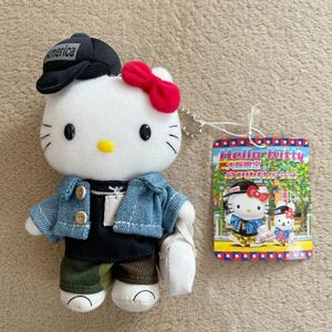 ハローキティ ご当地キティ　大阪限定　アメリカ村バージョン　ぬいぐるみ　マスコット　2005年　Hello kitty サンリオ　タグ付き