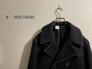 ◯ N.HOOLYWOOD パイピング ピー コート / エヌハリウッド ウール メルトン ネイビー 紺 36 Mens #Sirchive