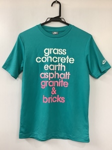ナイキ 青緑にロゴ スポーツ用Tシャツ メンズ DRI-FIT サイズチェスト90