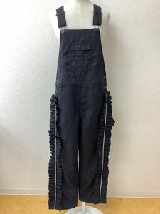 RNA black overall frill attaching size M