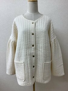 SM2 ivory cotton quilting jacket size F